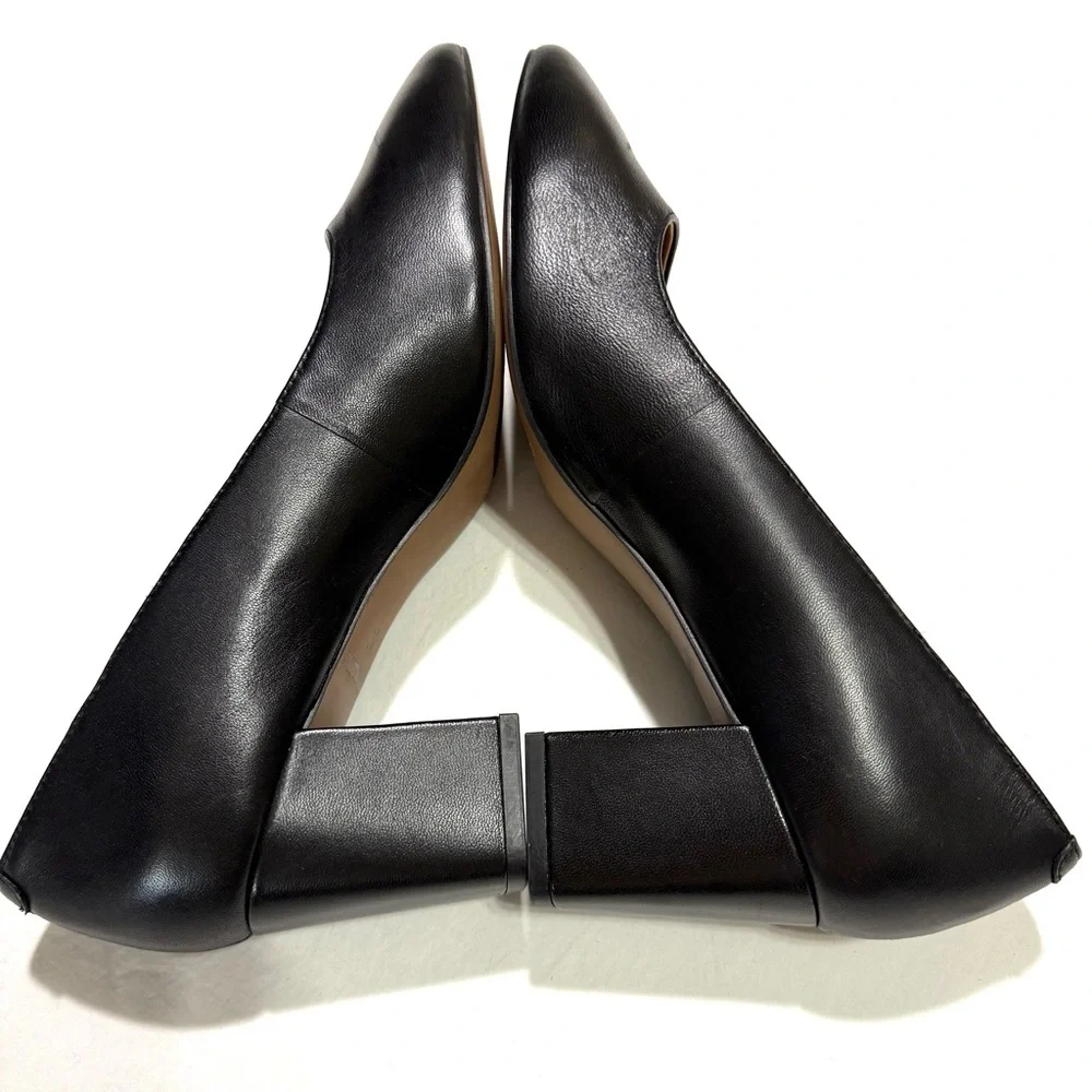 Johnston & Murphy Vicki Block Pump Sz 8.5 Leather Office Professional Classic